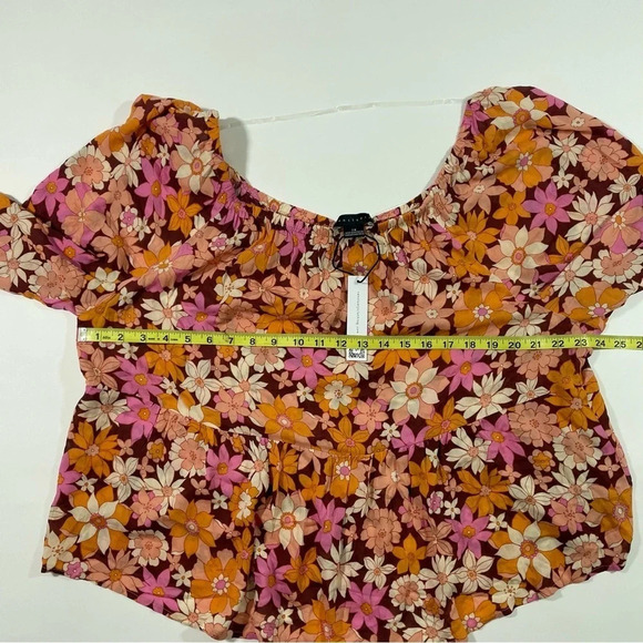 New Sanctuary Plus Seashore Crepe Blouse Floral - Picture 7 of 7